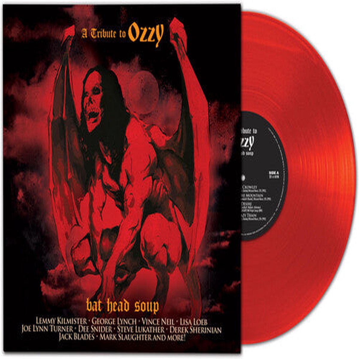 'BAT HEAD SOUP - A TRIBUTE TO OZZY' LP FT. LEMMY, GEORGE LYNCH, VINCE NEIL & MORE - RED