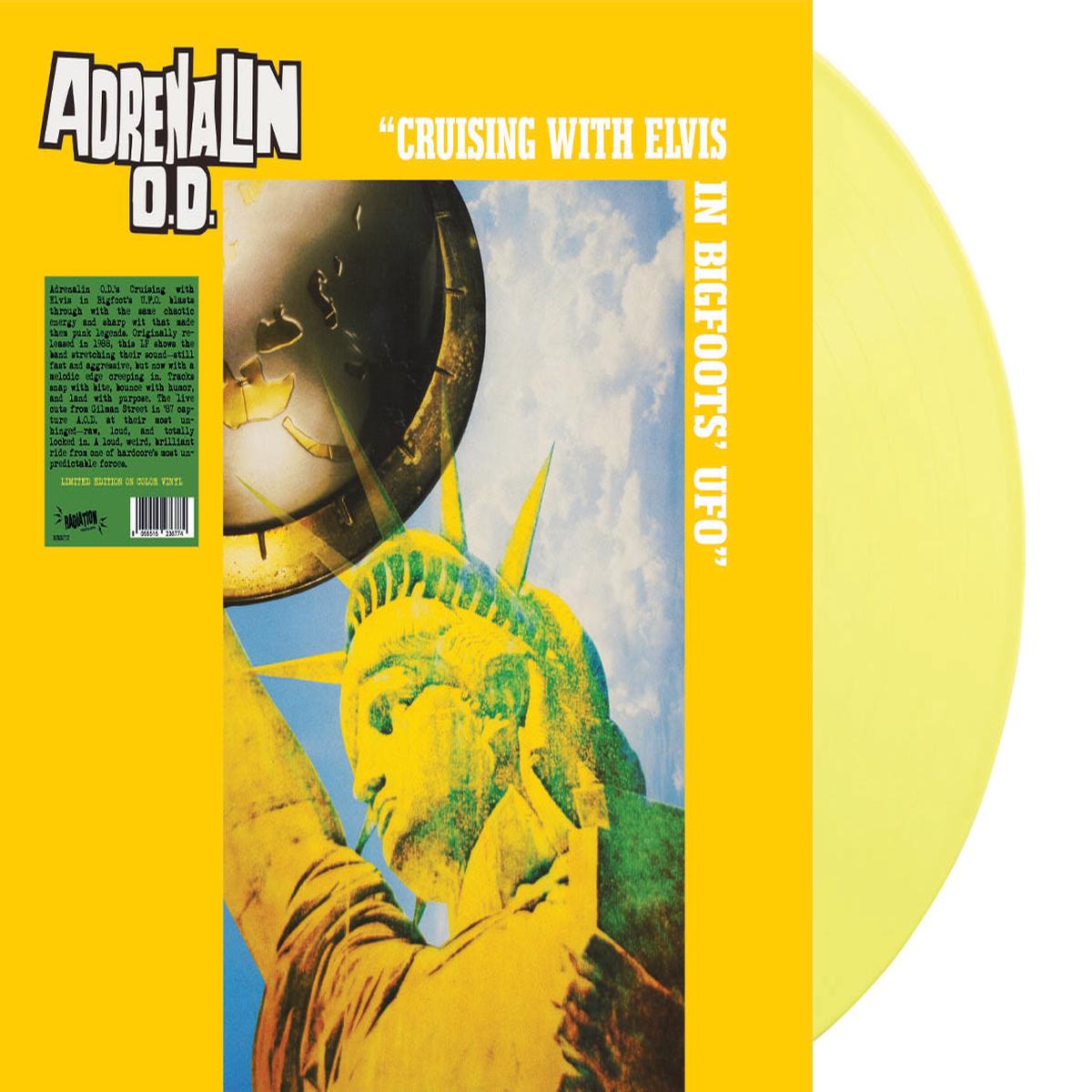 ADRENALIN O.D. - CRUISING WITH ELVIS IN BIGFOOT'S U.F.O. (LP, Album, COLOR) - NEW
